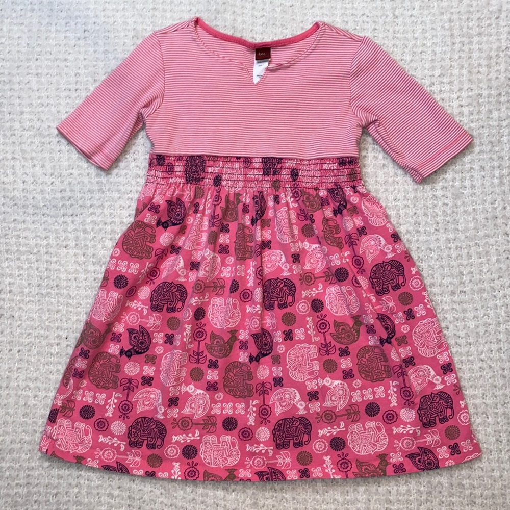 TEA COLLECTION DRESS ELEPHANT